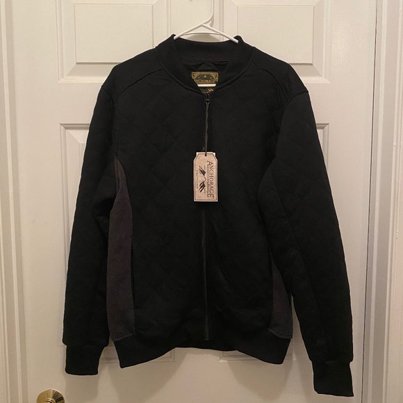 NWT Anchorage Expedition Brand Men's Outdoor Full Zip Black Jacket Large - Picture 1 of 2